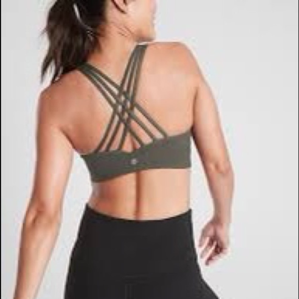 Olive Green Althleta Sports Bra